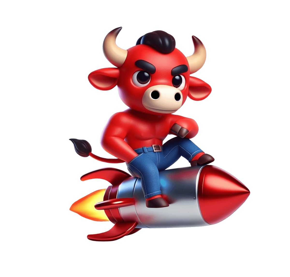 Bull flying to Mars